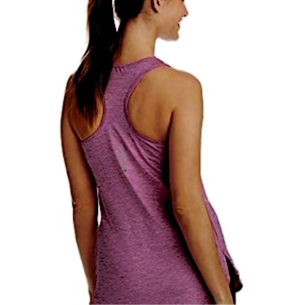 Reebok Purple Pink Heather Legend Singlet Racerback Tank